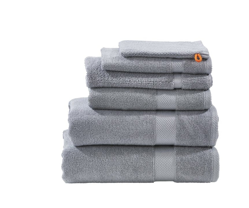 Deluxe luxe Towel Handdoeken K-SAG HOME BV Silver 16x21cm 