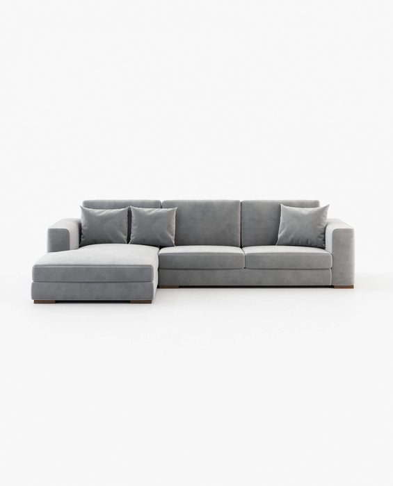 GREY SOFA WITH CHAISE LONGUE