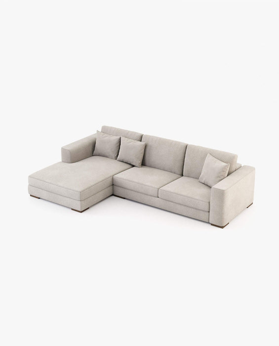 GREY SOFA WITH CHAISE LONGUE