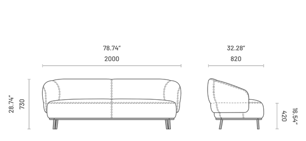 Juliet 2 Seats | sofa